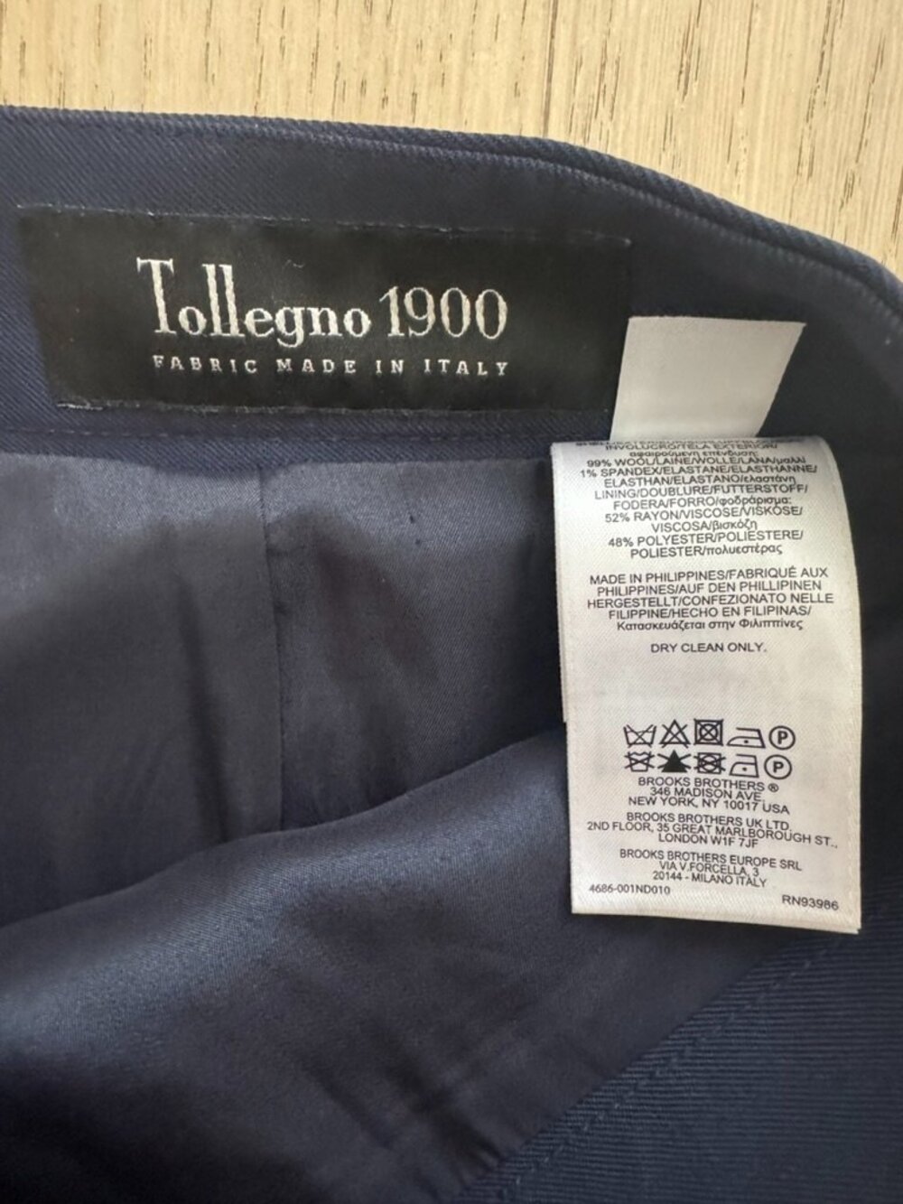 Brooks Brothers navy pencil skirt - Picture 5 of 5